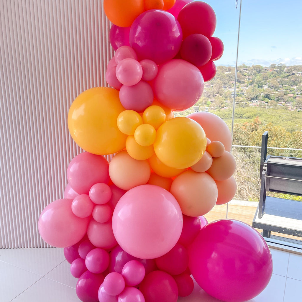 Bright Pink Balloon Garland