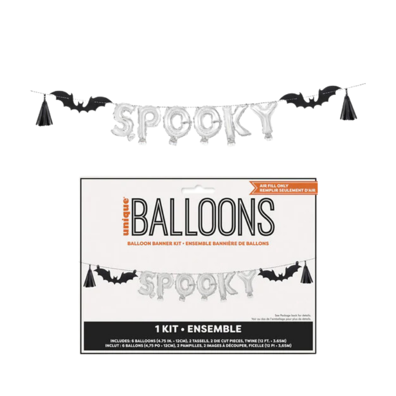 Halloween SPOOKY Banner Balloons