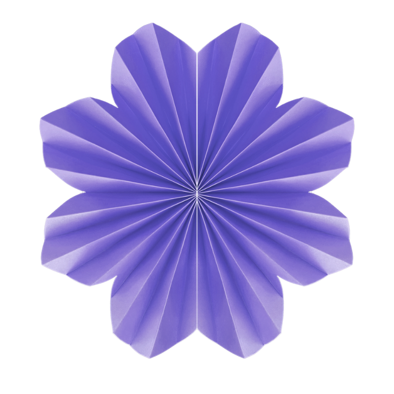 Lilac Paper Daisy