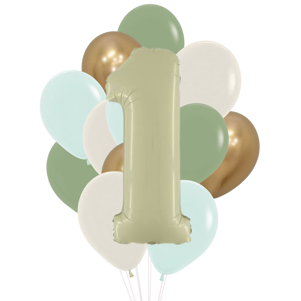Olive Green Balloon Bunch