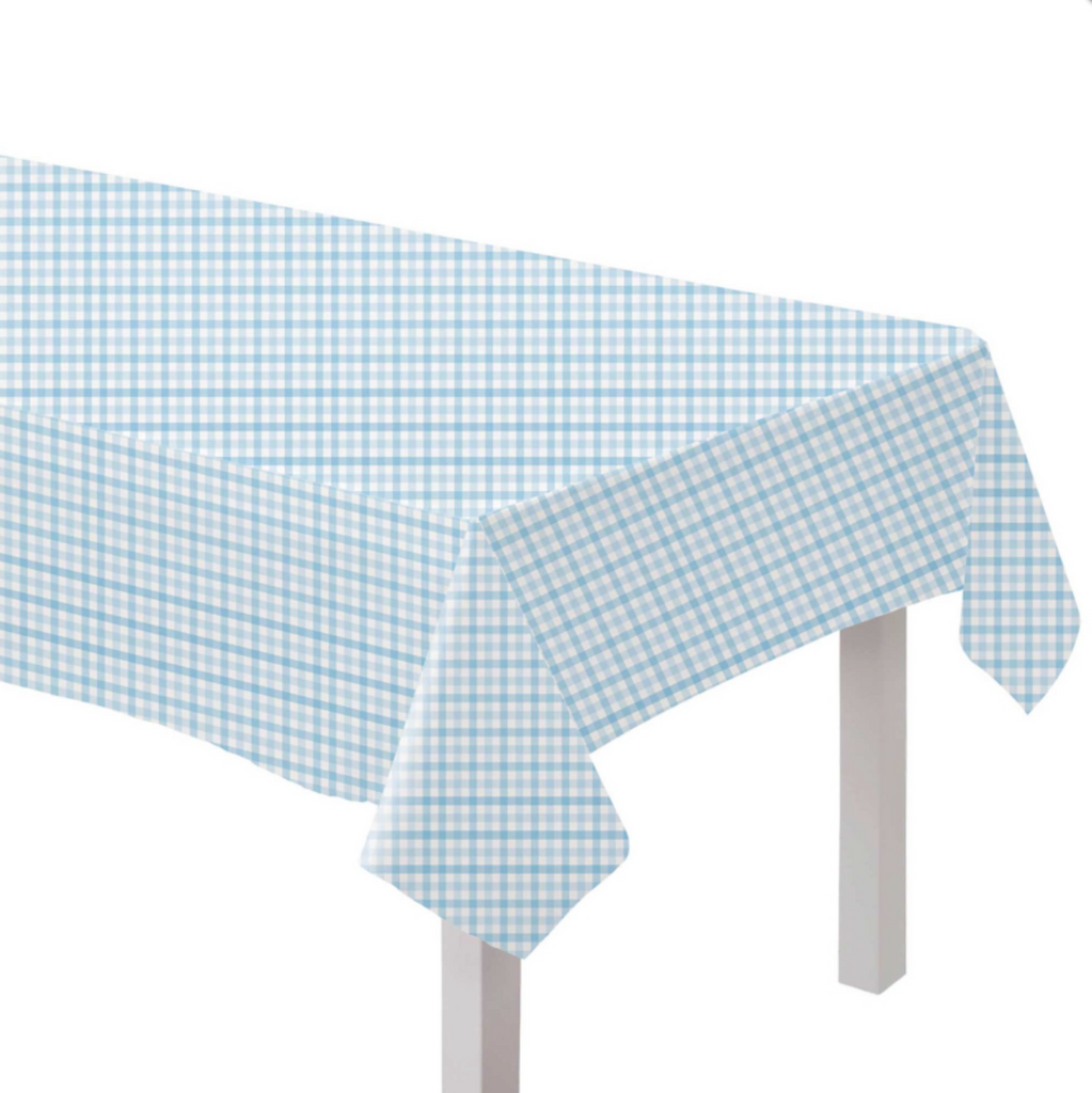Blue Gingham Table Cloth