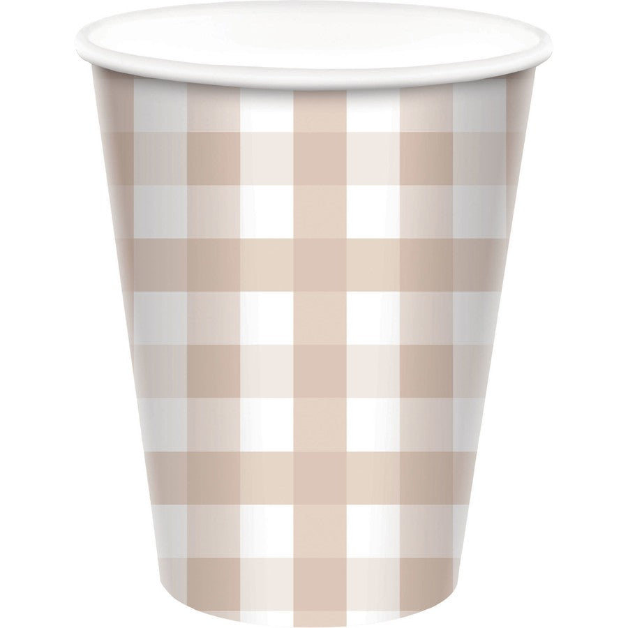 Gingham Sand Cups - 8 pack