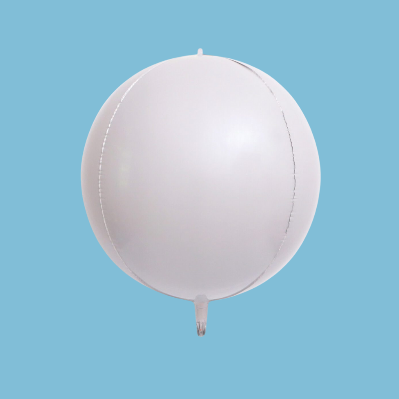 White Foil Balloon