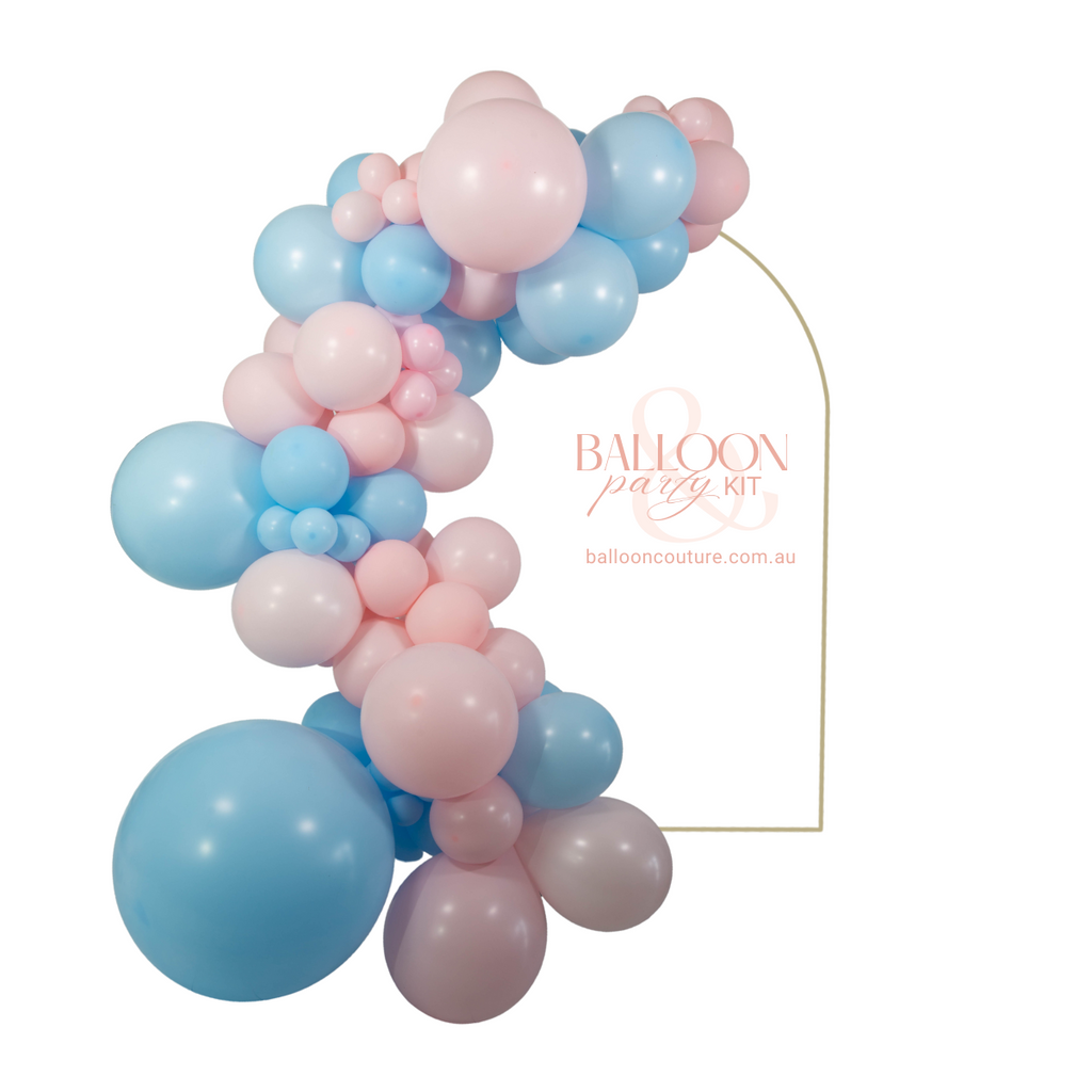 Gender Reveal Baby Shower Balloon Garland - DIY Kit or Inflated