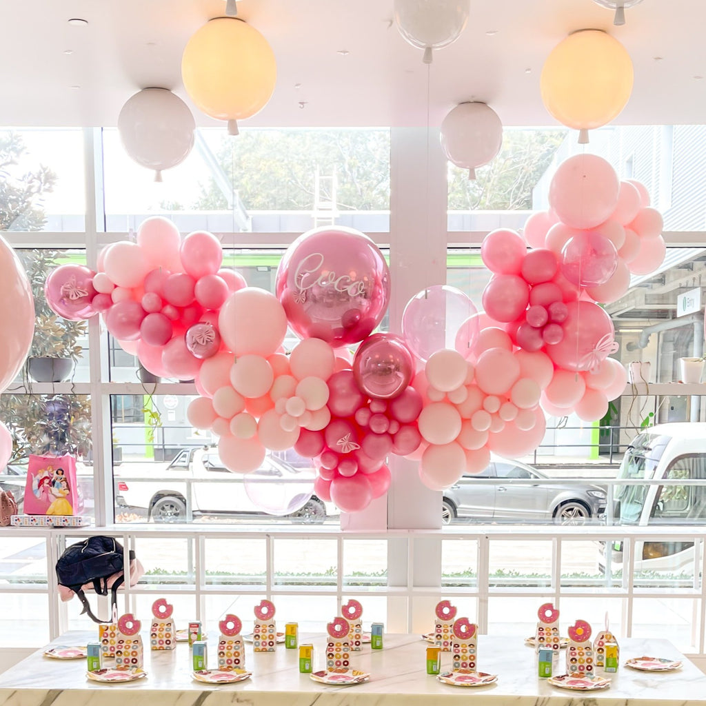 Pink Fairy Floss Cloud Balloon Garland - DIY Kit or Inflated