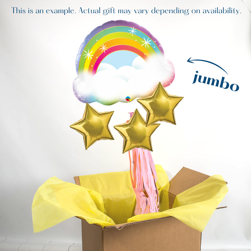 Rainbow Unicorn Balloon In A Box