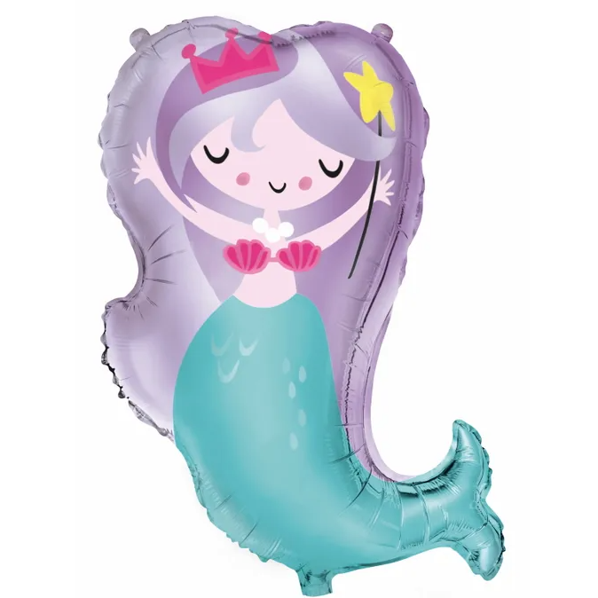 Mermaid Queen Supershape Foil Balloon