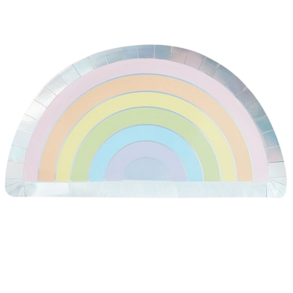 Pastel Rainbow Paper Plate