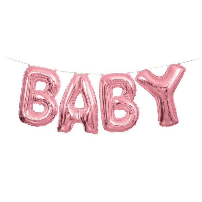 Pink Baby Foil Balloons