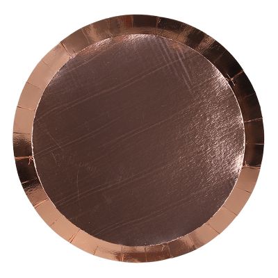 Rose Gold Paper Plates